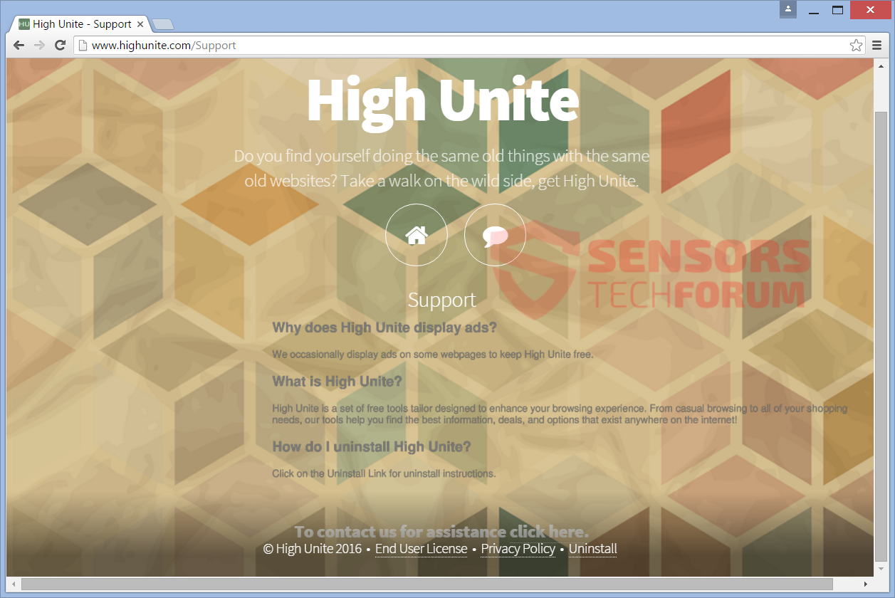 SensorsTechForum-high-unite-com-uninstall-page