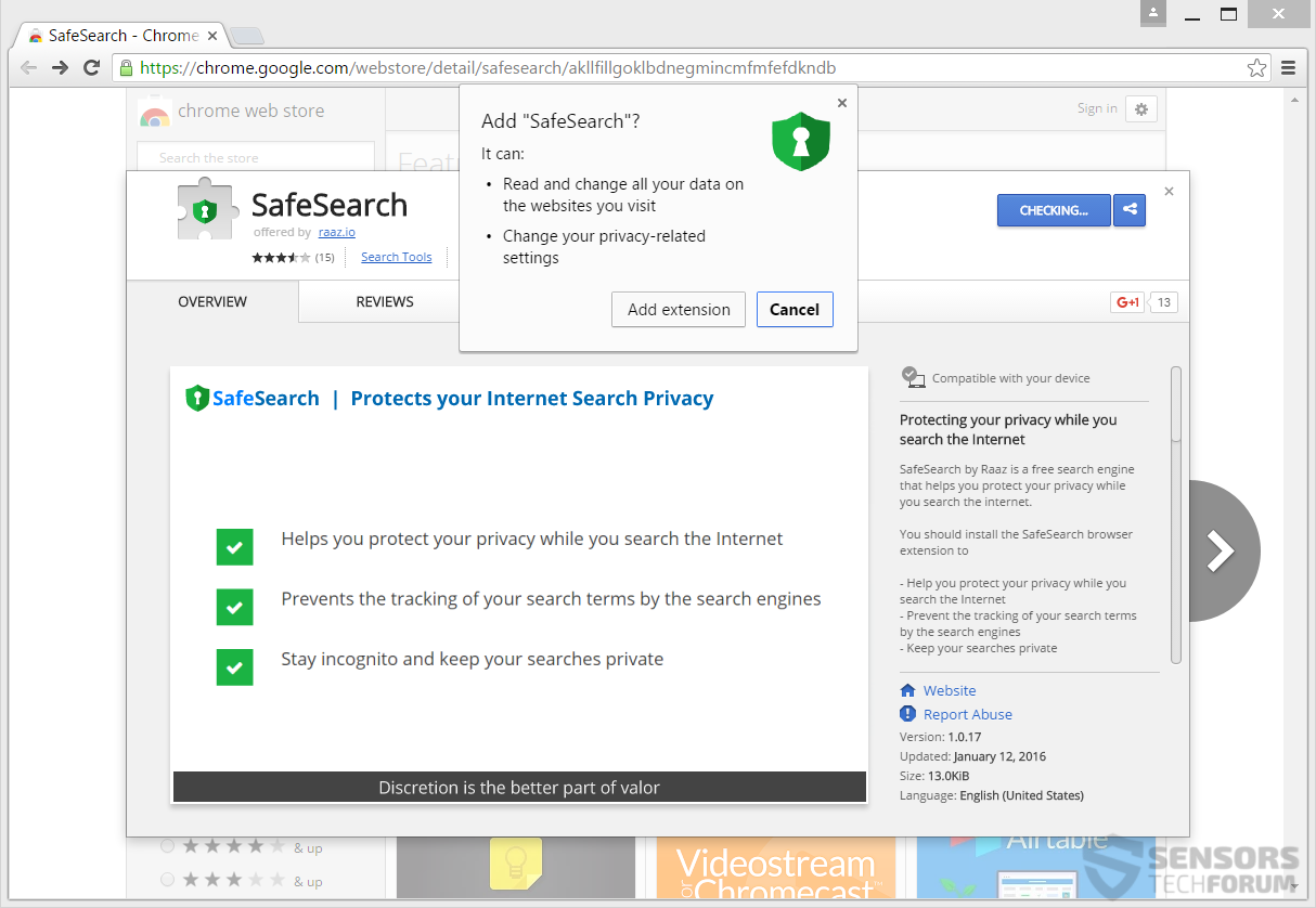 How do I remove www.safesearch.net from my computer easily