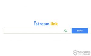 Istream-link-sensorstechforum-browser-hijacker