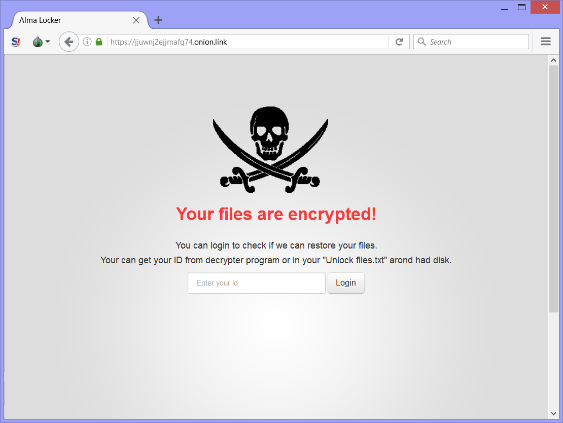 STF-alma-armadietto-ransomware-virus-site-page