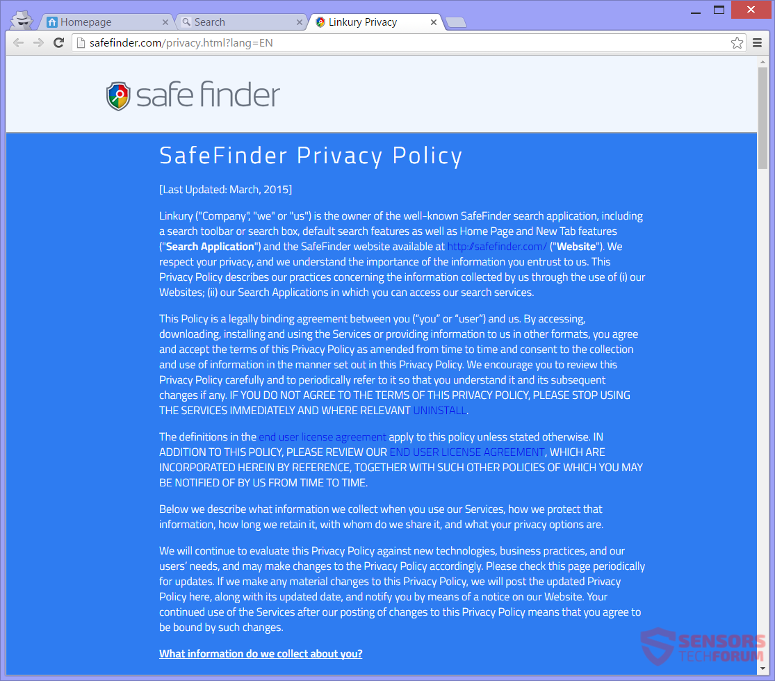 STF-esurf-biz-browser-hijacker-safefinder-com-safe-finder-privacy-policy