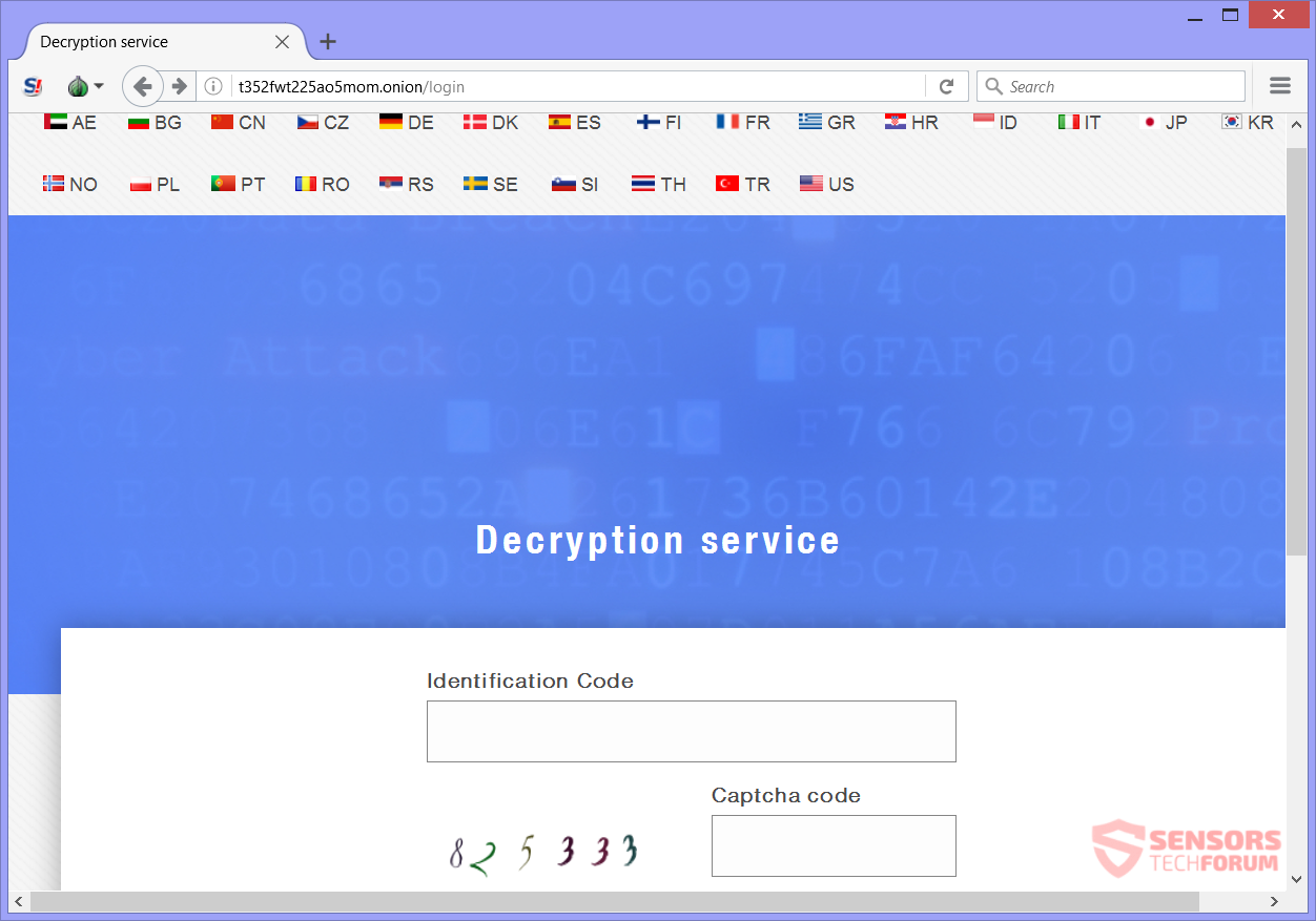 STF-korean-ransomware-decryption-service-site