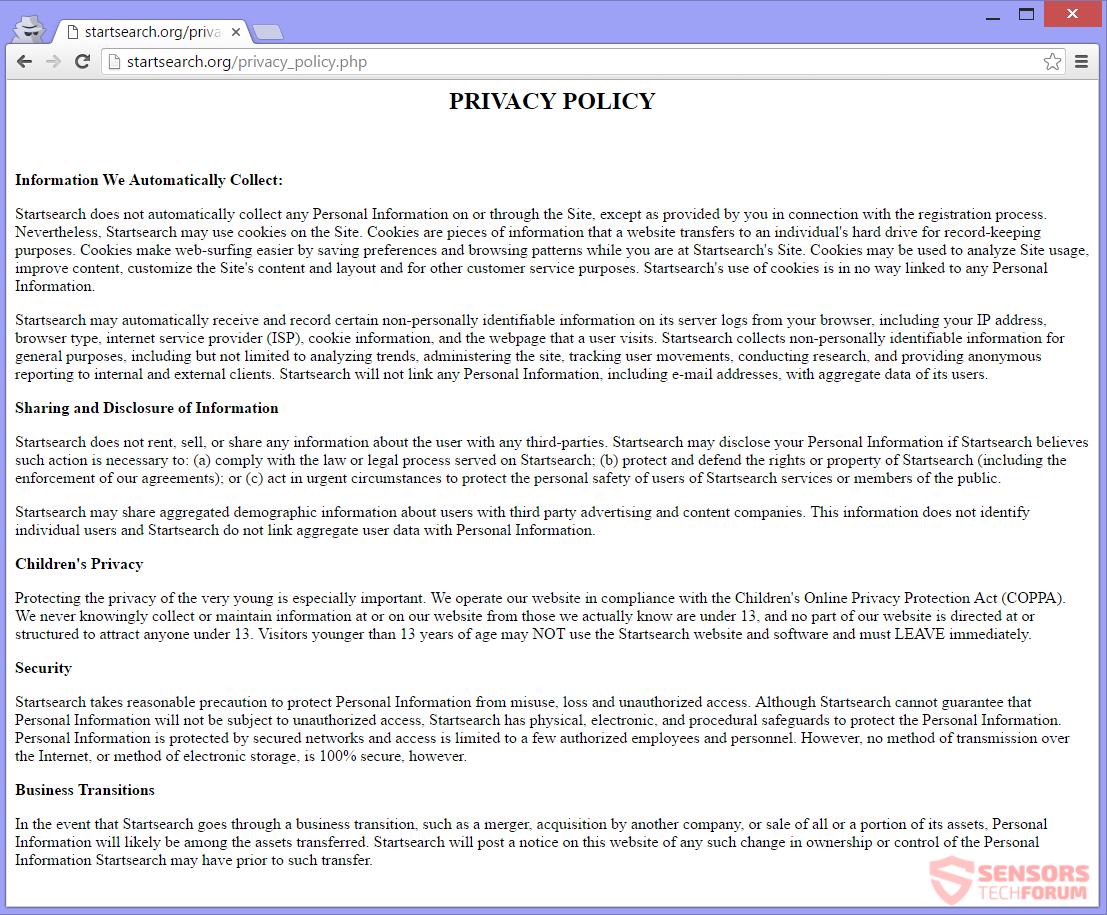 stf-startsearch-org-startsearch-browser-seqüestrador-redirect-Políticas de privacidade