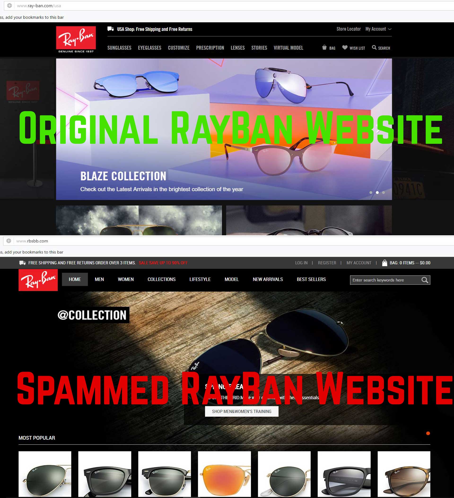 rayband website
