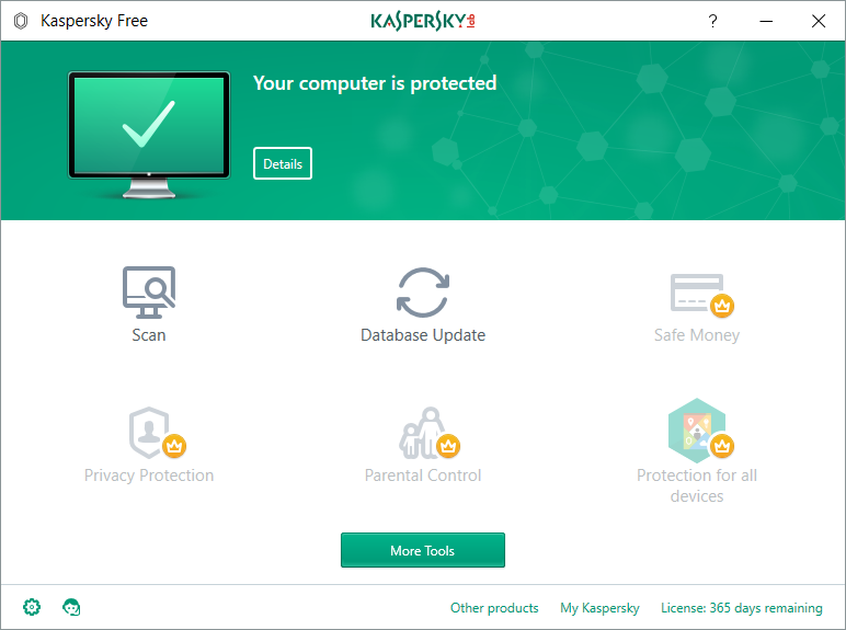 l'image Kaspersky Antivirus Free Edition