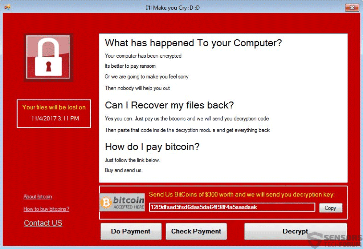 bitcoin virus removeal ransom