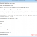 STOP/DJVU ransomware virus official ransom message