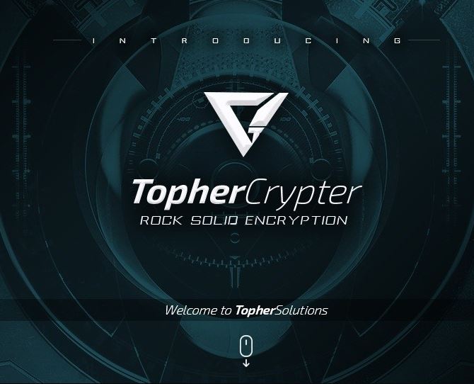imagem Vírus TOPHER Crypter