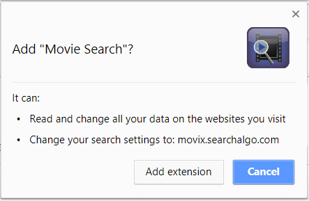 movie search suspicious browser extension capabilities