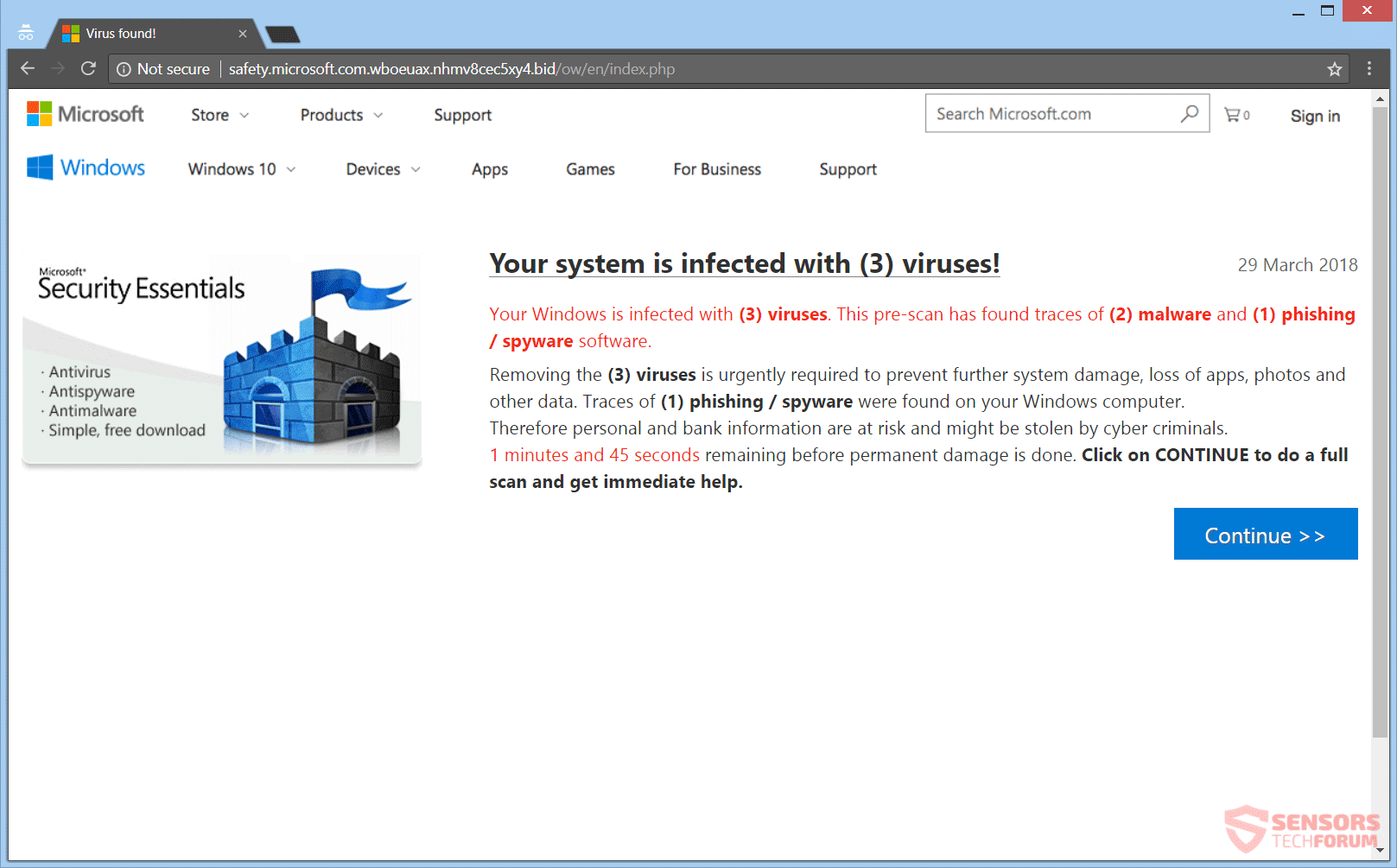 Mensaje de "Tu ordenador está infectado" Stf-your-system-is-infected-with-3-viruses-scam-fake-landing-page