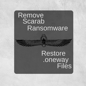 remove scarab ransomware restore .oneway files sensorstechforum