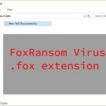 FoxRansom Virus image ransomware note .fox extension