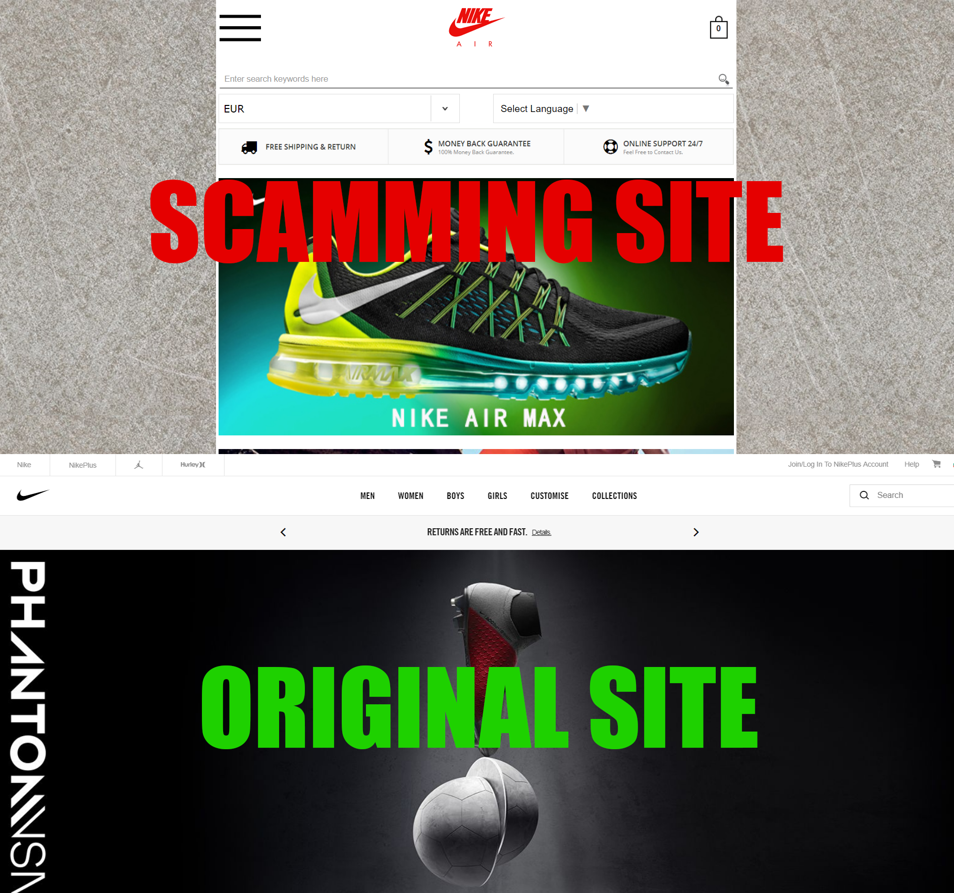 terugtrekken focus Gezicht omhoog Facebook Nike Shoes Scam of 2018 Shows History Repeats Itself