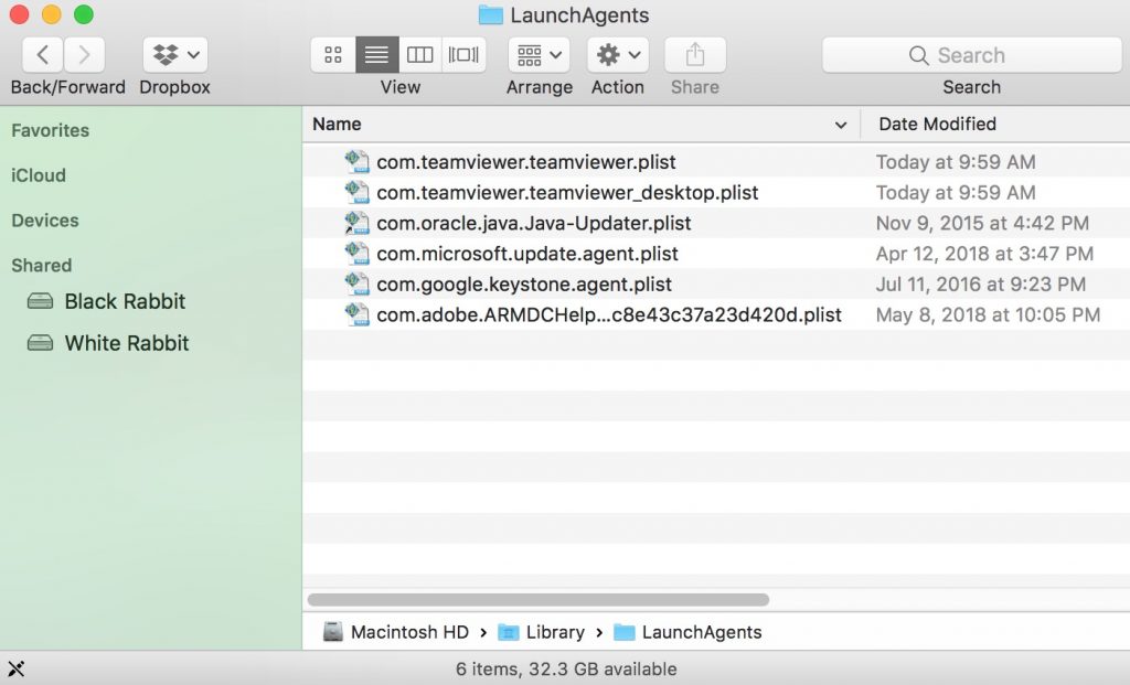 Reparieren Sie den Mac-Virus im Schritt „Launch Agents“. 3