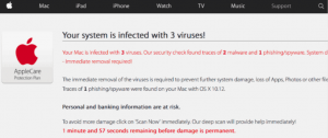 Your system is infected with 3 viruses! (e.tre456_worm_osx) Mac Scam – Remove It