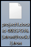 exemplo de arquivo criptografado por .tron ransomware sensorstechforum