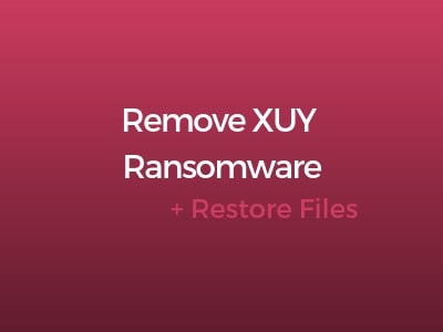 how to remove XUY ransomware restore .xuy files sensorstecforum guide