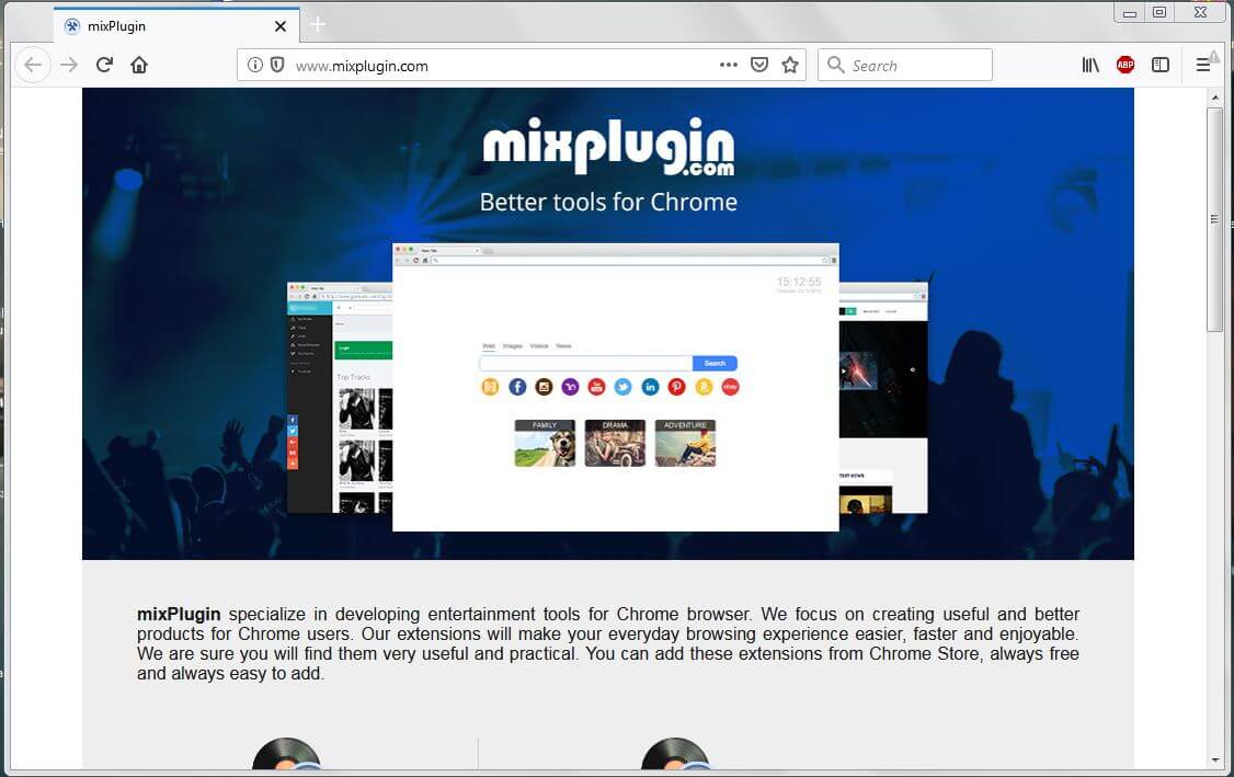 mixplugin.com official website of mixSportTV Search Plus PUP