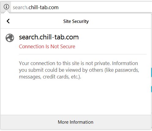search.chill-tab.com connection is not secure firefox notification sensorstechforum mac removal guide