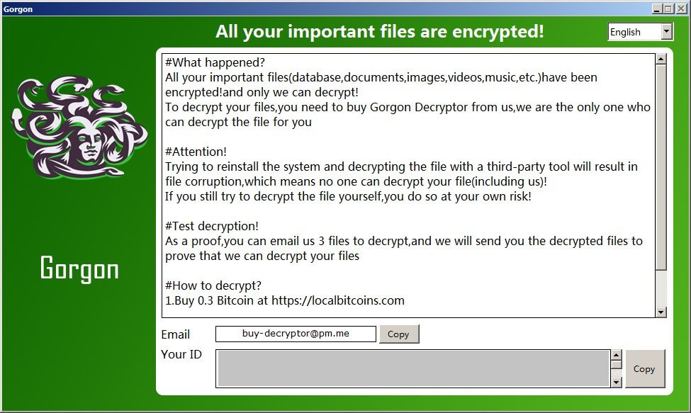 DECRYPT MY FILES HTML Gorgon ransomware ransom note sensorstechforum guide