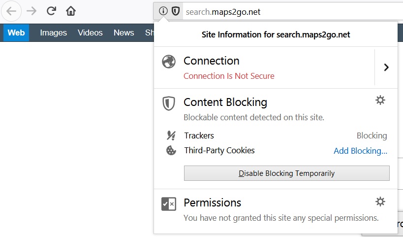 connection to search maps2go net website is not secure sensorstechforum