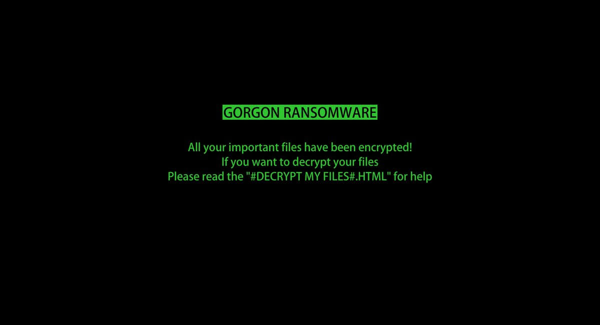 gorgon ransomware lock screen ransom note