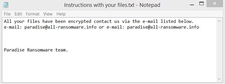 instructions with yuor files txt ransom message stub files virus sensorstechforum guide