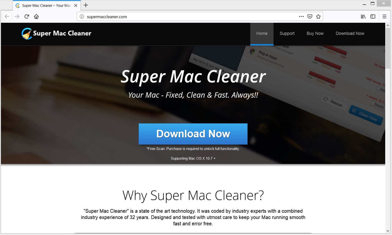 super mac cleaner potentially unwanted program official website sensorstechforum guide