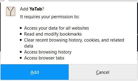 yatab browser extension required permissions for installation sensorstechforum guide