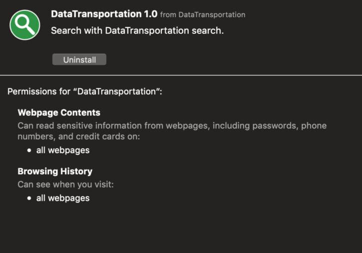 DataTransportation-adware-mac-removal-guide