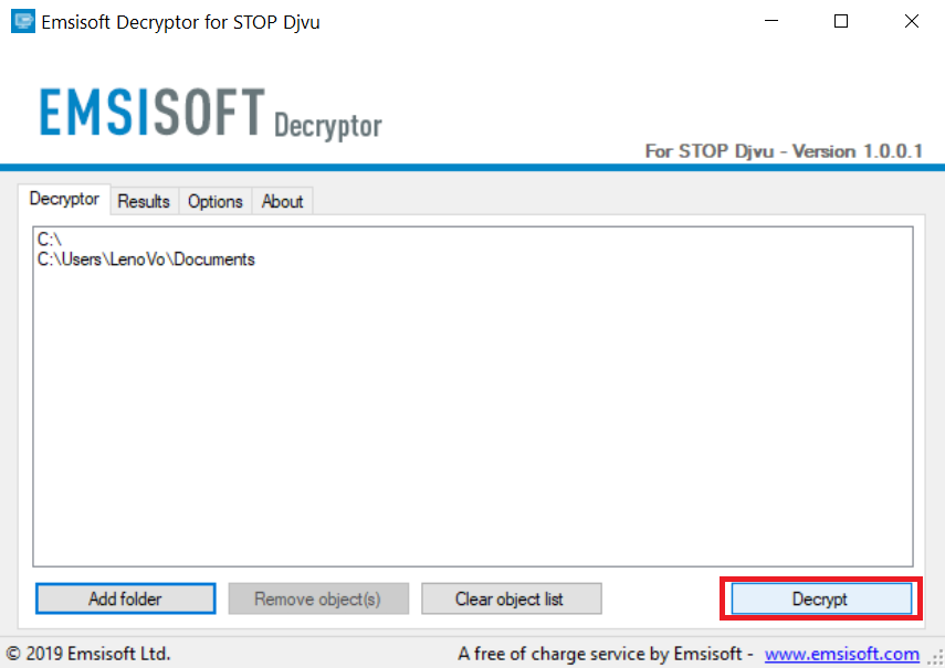 interrompere il passaggio del decryptor ransomware 4