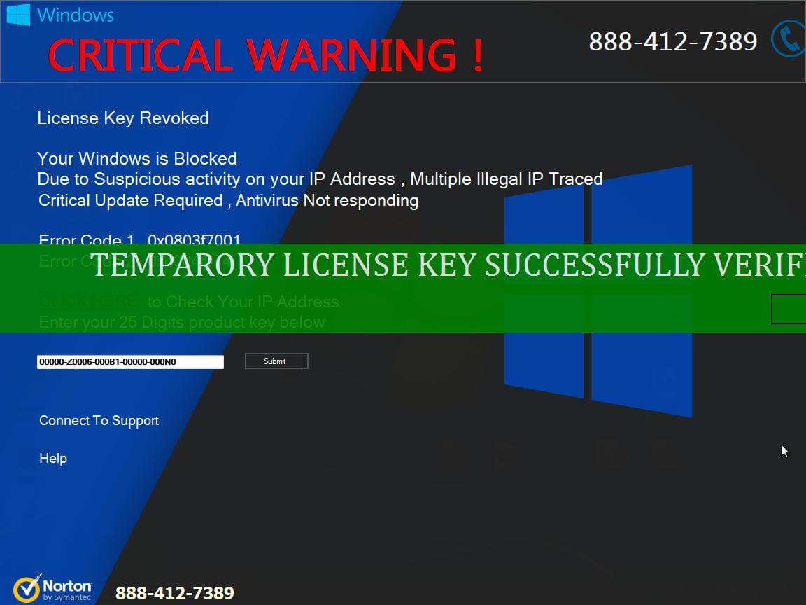 CRITICAL WARNING license key verified