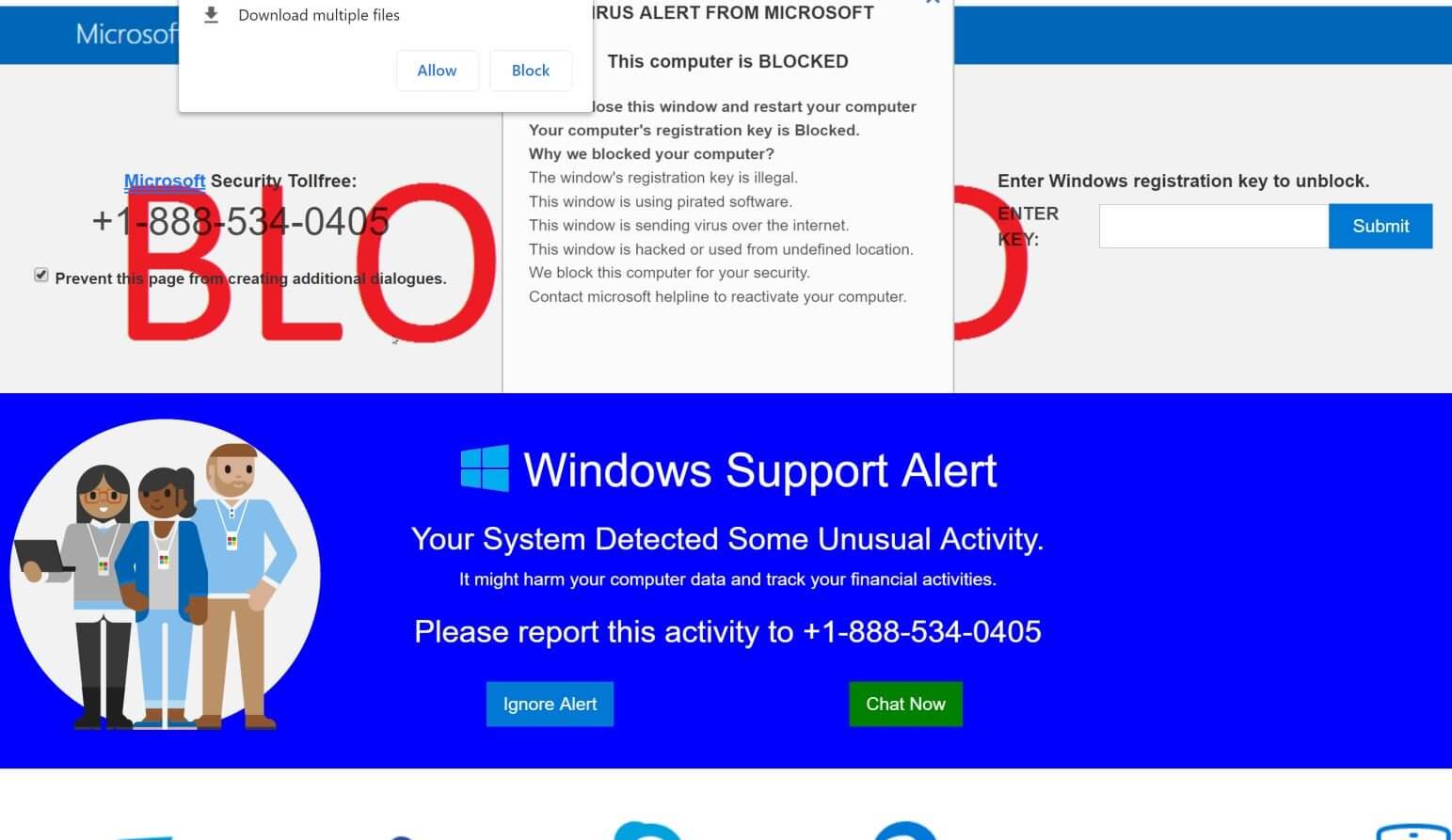 this is a virus computer is blocked scam