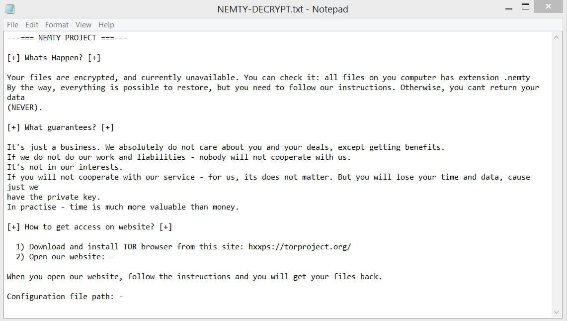 NEMTY-DECRYPT-txt-NEMTY-project-ransomware-virus-ransom-note