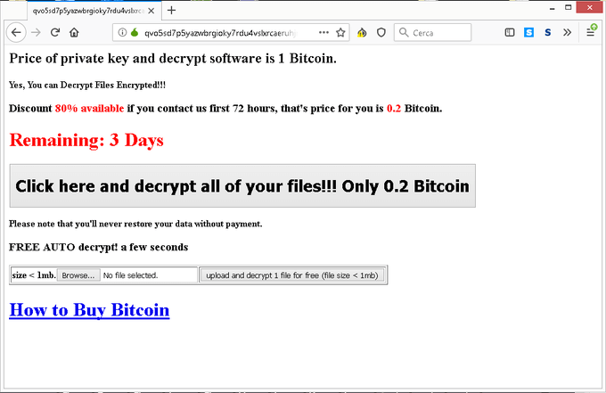 ftcode virus ransom payment page tor sensorstechforum
