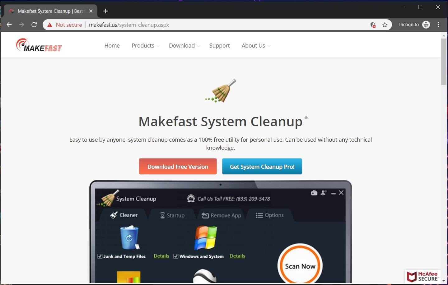 makefast system cleanup distribution