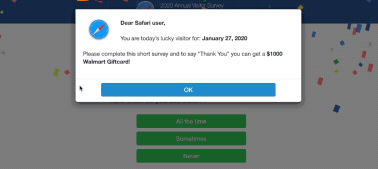 dear safari user pop-up scam mac removal guide