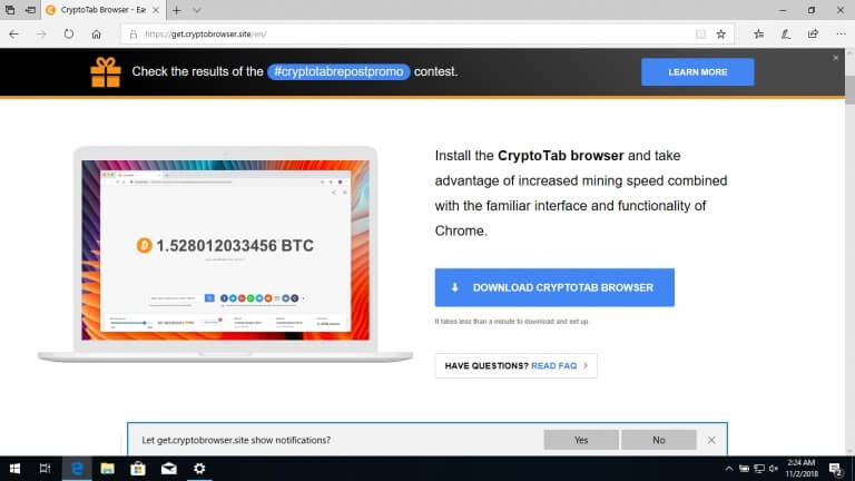 Holen Sie sich Cryptotab Firefox.