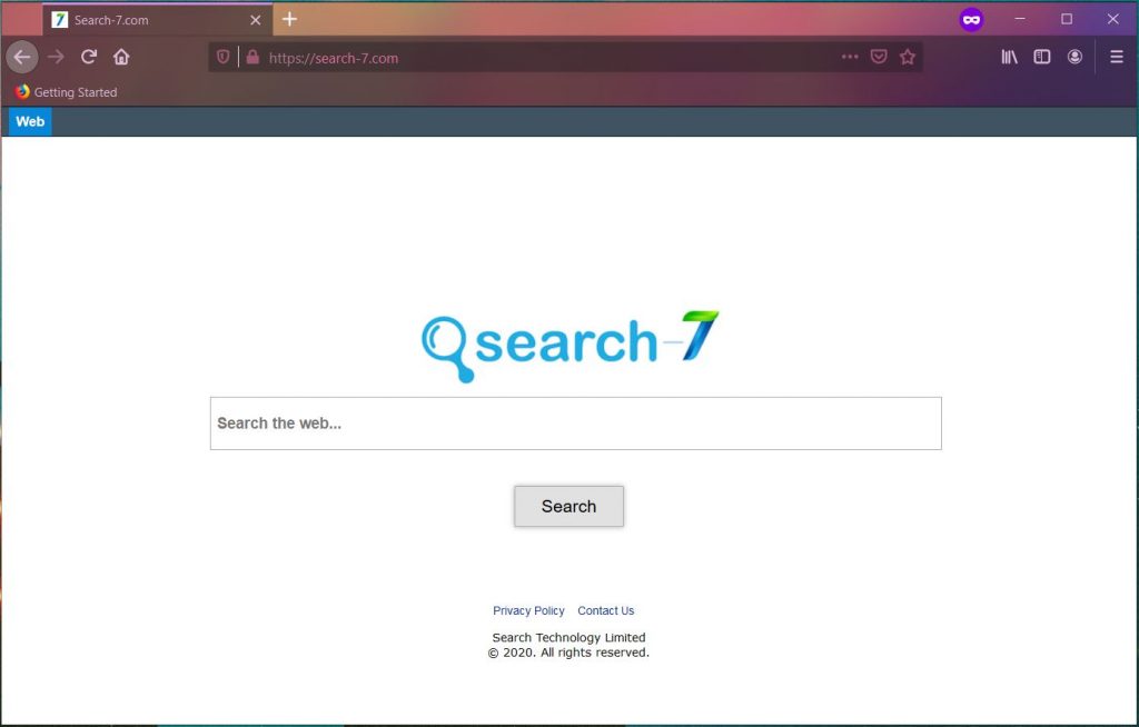search-7.com redirect virus hoofdpagina
