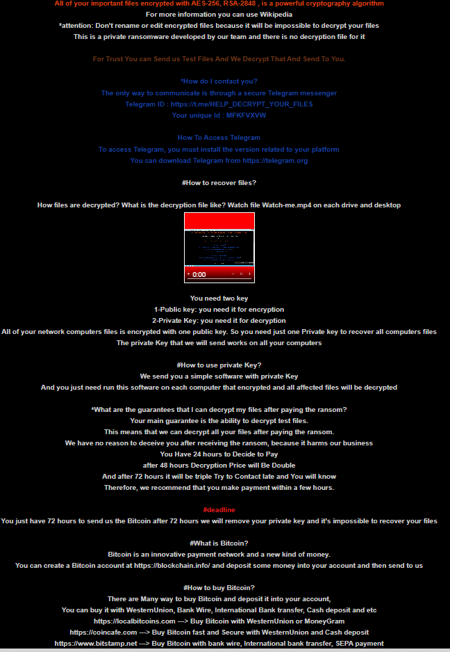 HELP_DECRYPT_YOUR_FILES.html ransom note VashSorena secure ransomware