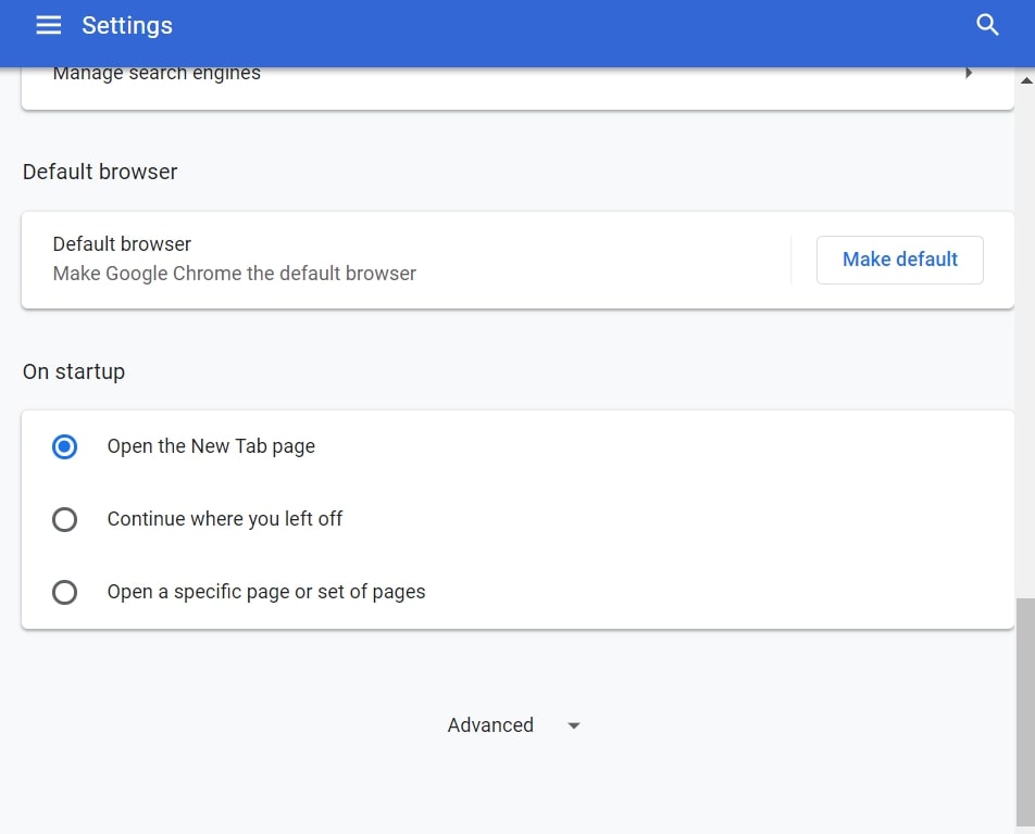 Google Chrome - Disable Push Notifications Step 2