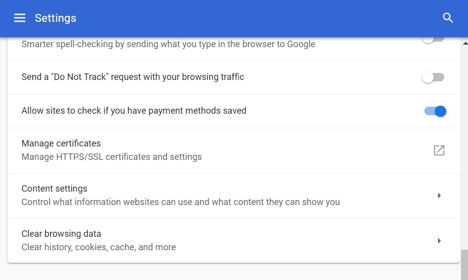 Google Chrome - Pushmeldingen uitschakelen Stap 3