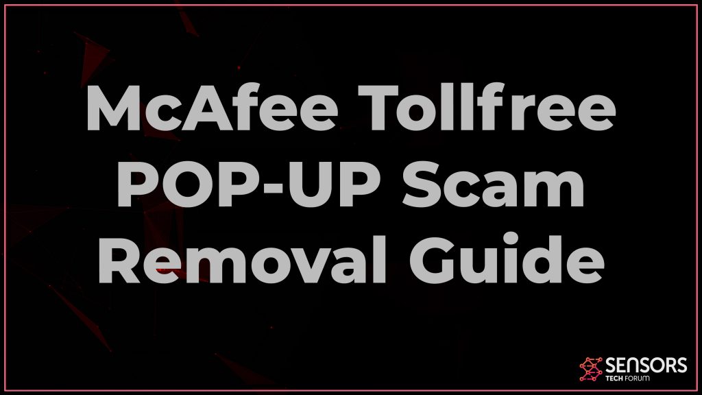 McAfee Tollfree Scam Pop-up