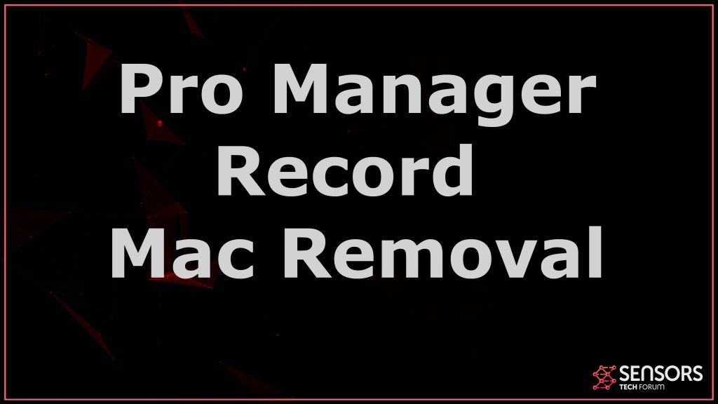 Pro Manager Record