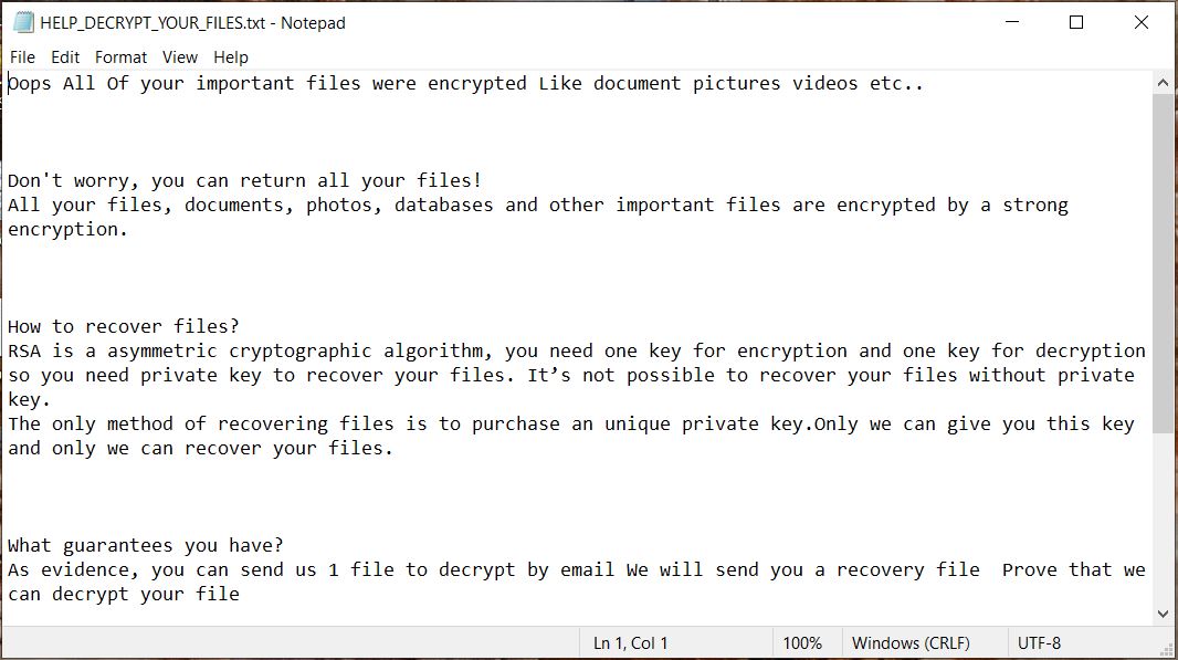 allah ransomware virus HELP_DECRYPT_YOUR_FILEStext file
