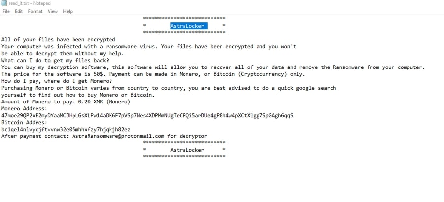 read_it.txt astralocker ransomware virus message