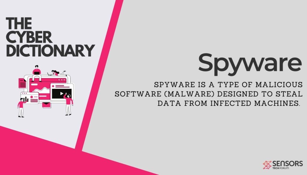 definição de dicionário cibernético de spyware