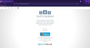 scroll to top button extension removal guide