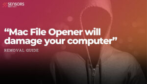 Eliminación de la ventana emergente “Mac File Opener dañará su computadora”