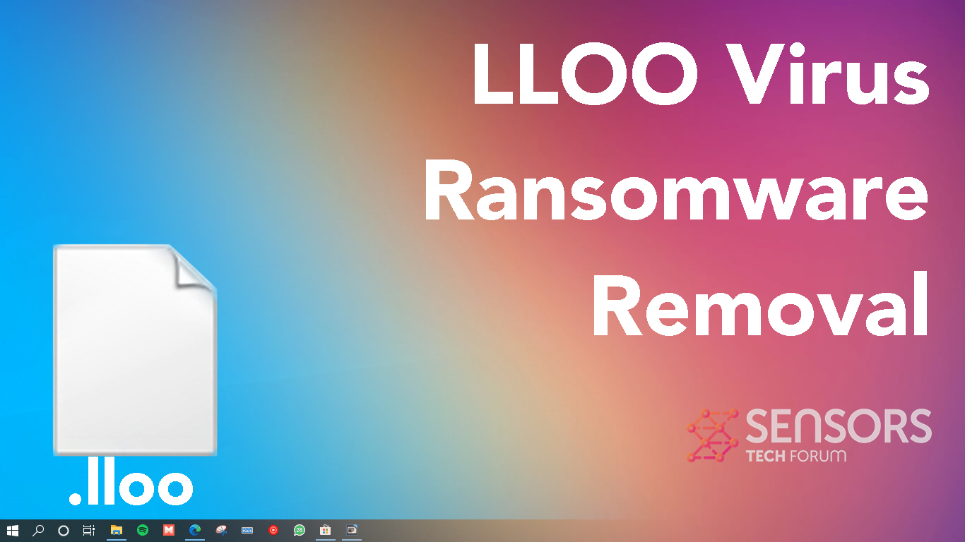 Gobernador balcón Mártir Virus ransomware LLOO 🔐 [. lloo archivos] Quitar & Corrección de  descifrado [Gratis] - Cómo, Foro de Tecnología y Seguridad PC |  SensorsTechForum.com
